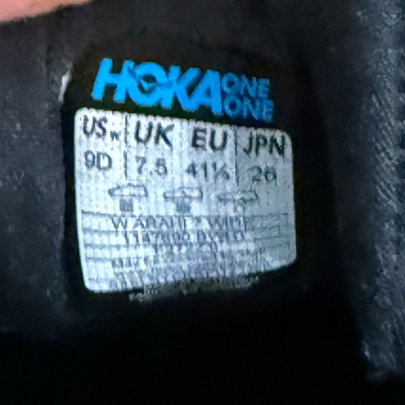 HOKA “ARAHI 7” black size 9D Women Good Condition - Picture 4 of 8